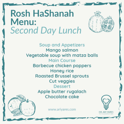 Rosh HaShanah Menu Plan - Dr. Ari Yares - Licensed Psychologist